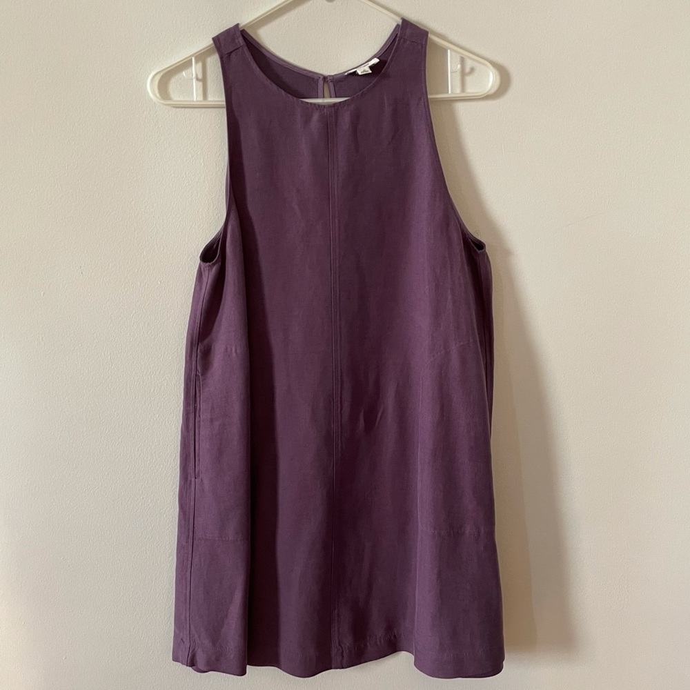 Aritzia Wilfred Trompette Linen Blend Dress